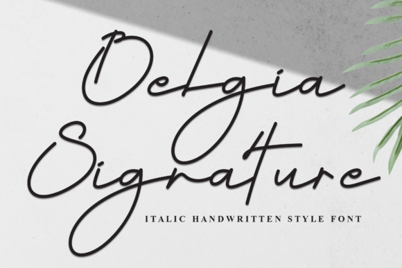 Belgia Signature: A Premium Italic Handwritten Style Font