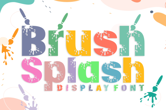 Brush Splash: A Playful Display Font for Creative Projects