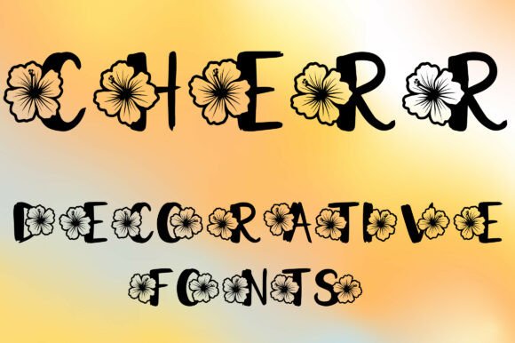 Cherr: A Floral Typeface for Fresh, Vibrant Design