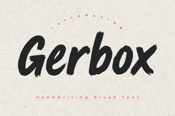 Gerbox: A Brush Font with Modern Energy