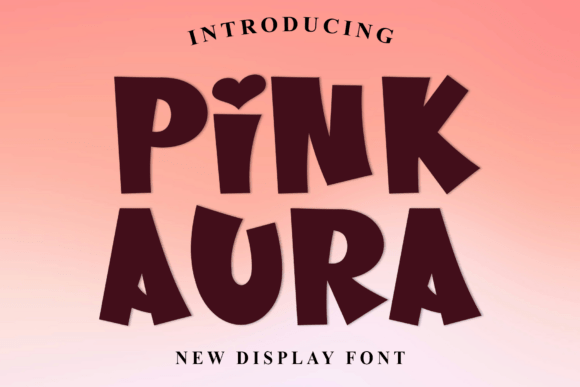 Pink Aura: A Warm, Creative Font for Inviting Designs