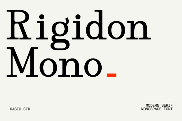 Rigidon Mono: Where Typewriter Precision Meets Editorial Edge