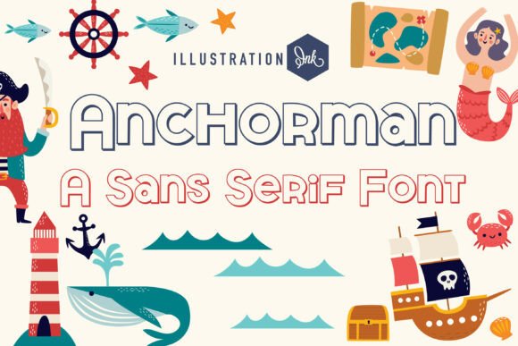 Set Sail for Bold Branding: The Anchorman 3D Font