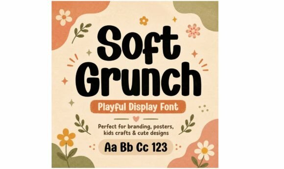 Soft Grunch: A Playful Retro Font for Modern Projects