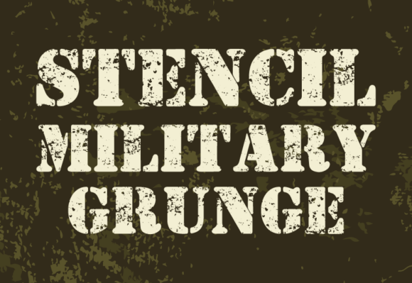 Stencil Military Grunge: Beyond Basic Stencil Typography