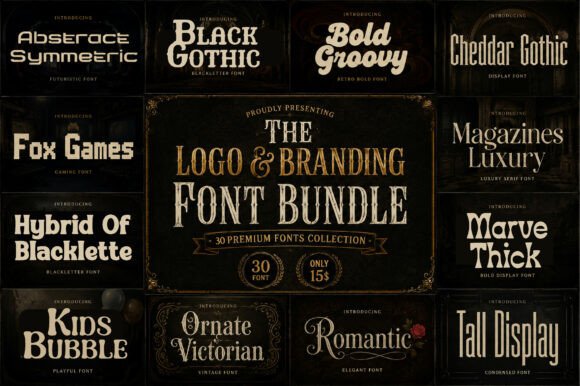 The Logo & Branding Font Bundle: A Designer's Toolkit