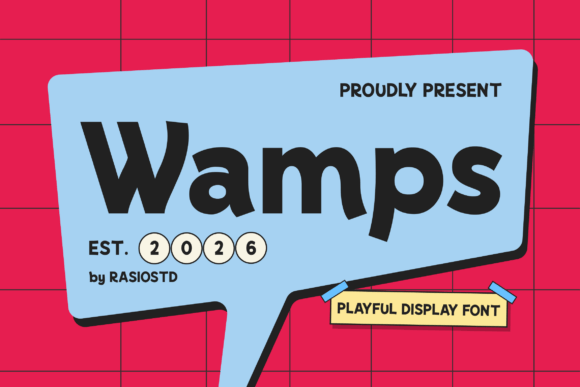 Wamps: The Bold Display Font for Playful Projects